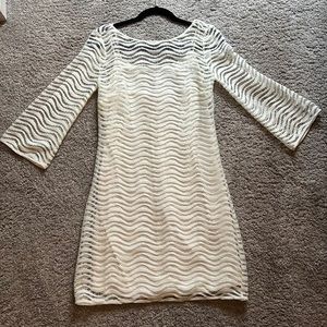 Lilly Pulitzer off white long sleeve dress size small